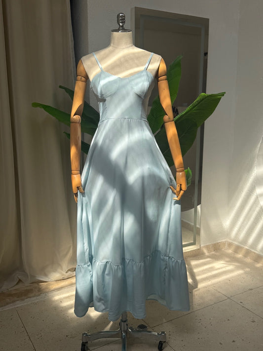 Vestido Tatiane - Azul céu