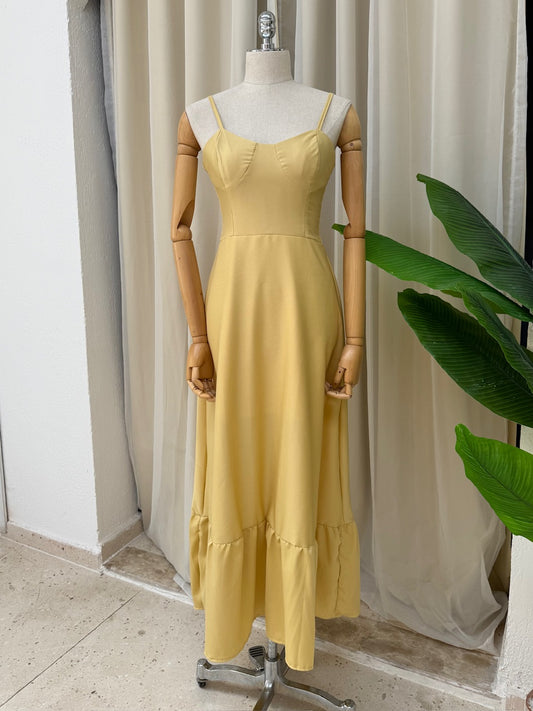 Vestido Tatiane - Amarelo
