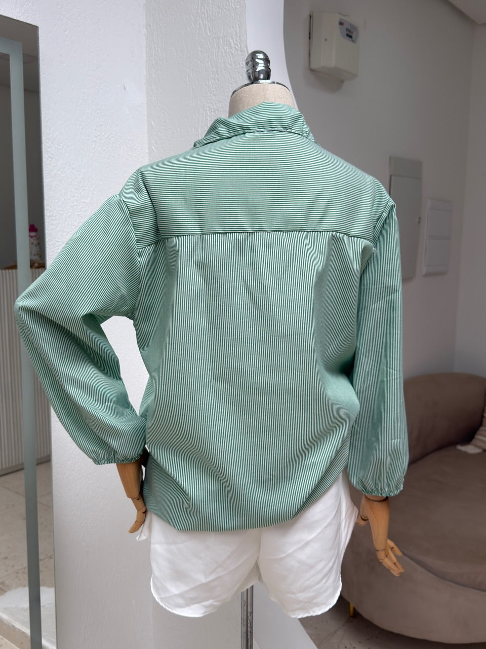 Camisa Bianca - Listra Verde