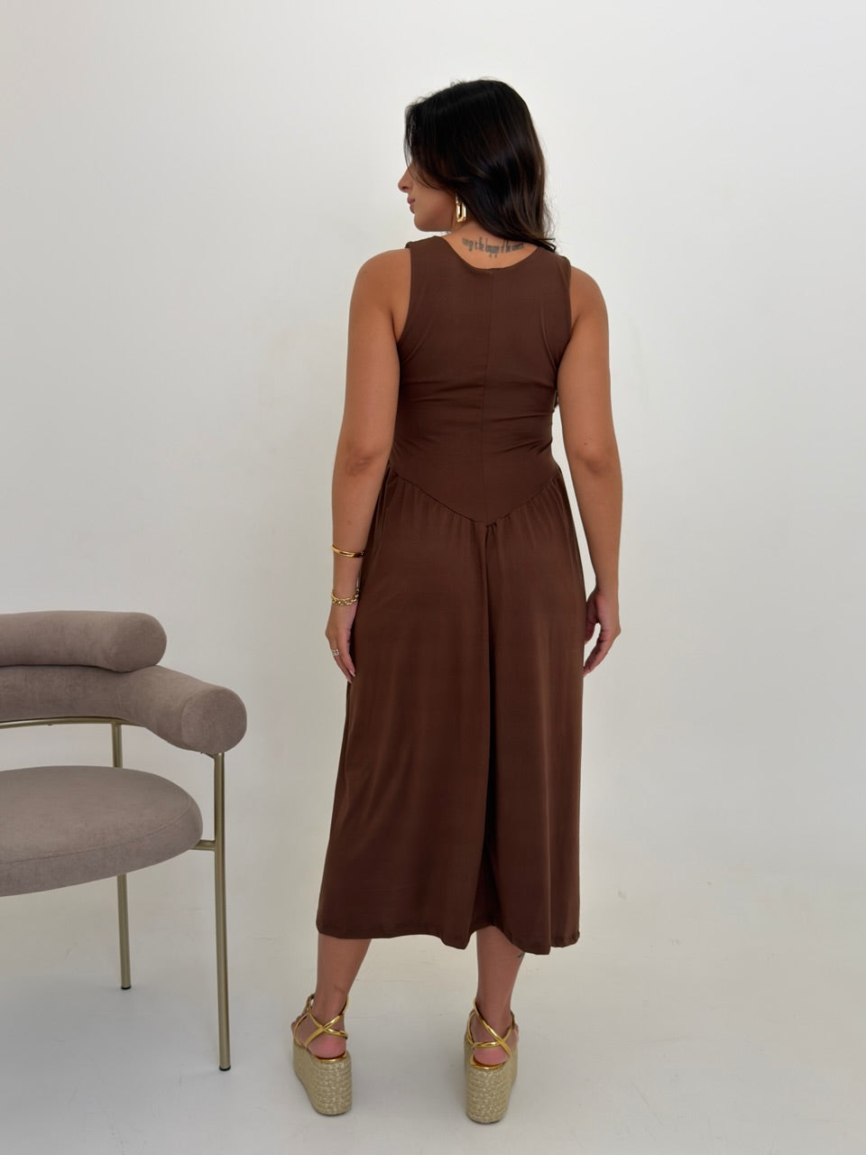 Vestido Bruna - Marrom