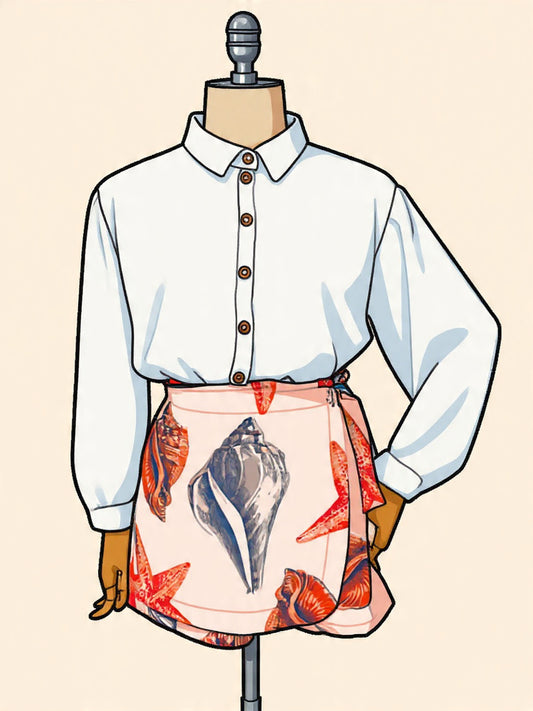 Short Saia Mia - Concha do mar