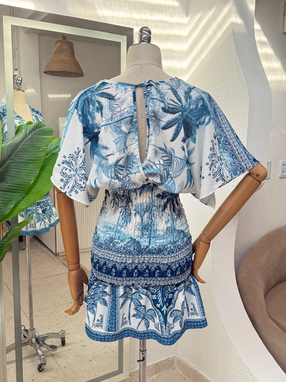Vestido Viviane - Praia azul
