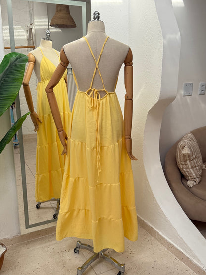 Vestido Sulamita - Amarelo