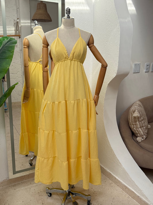 Vestido Sulamita - Amarelo