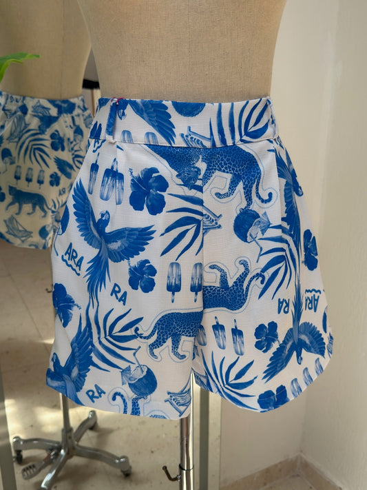 Short Social - Arara azul