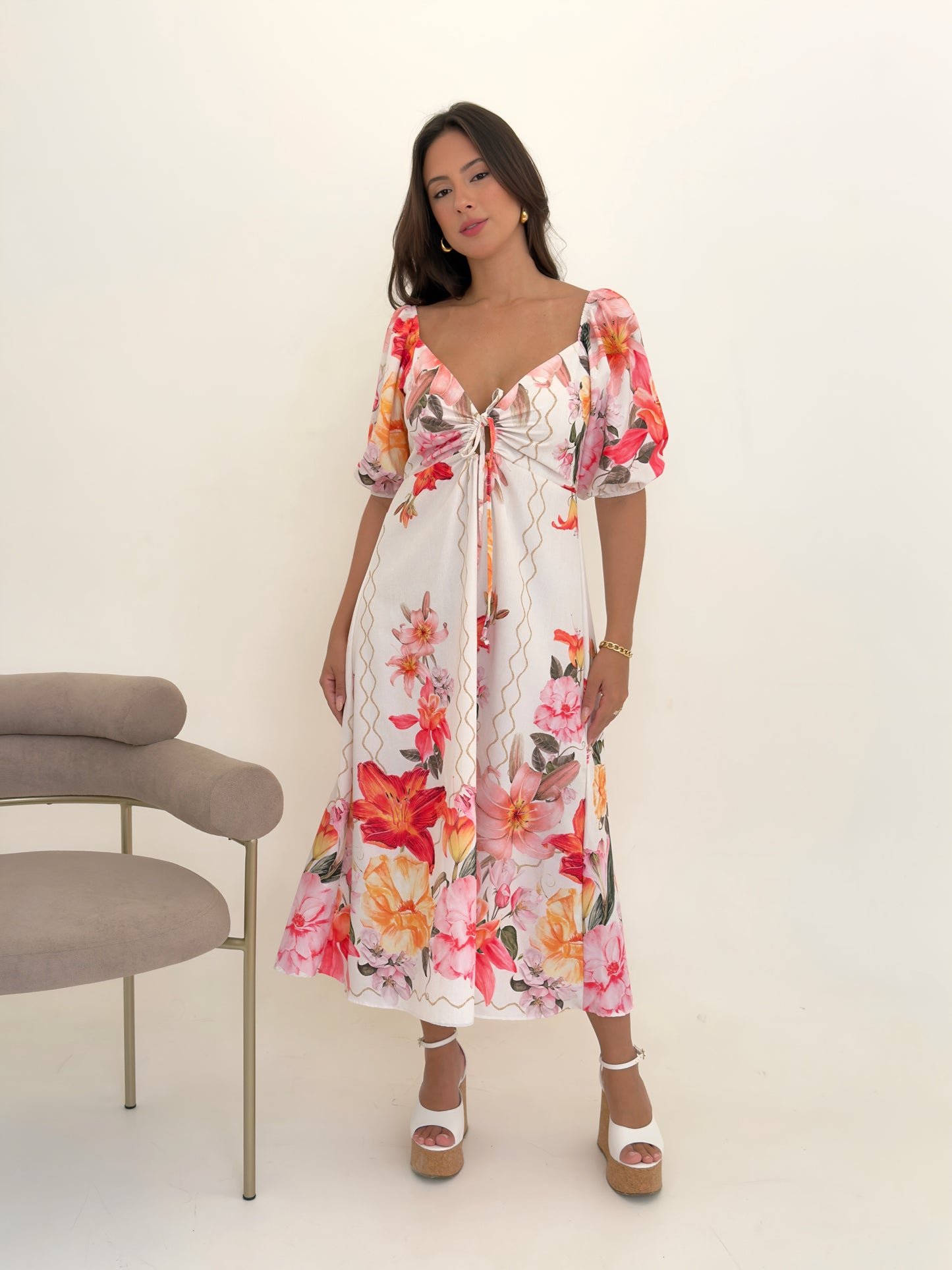 Vestido Laysla - Lírio