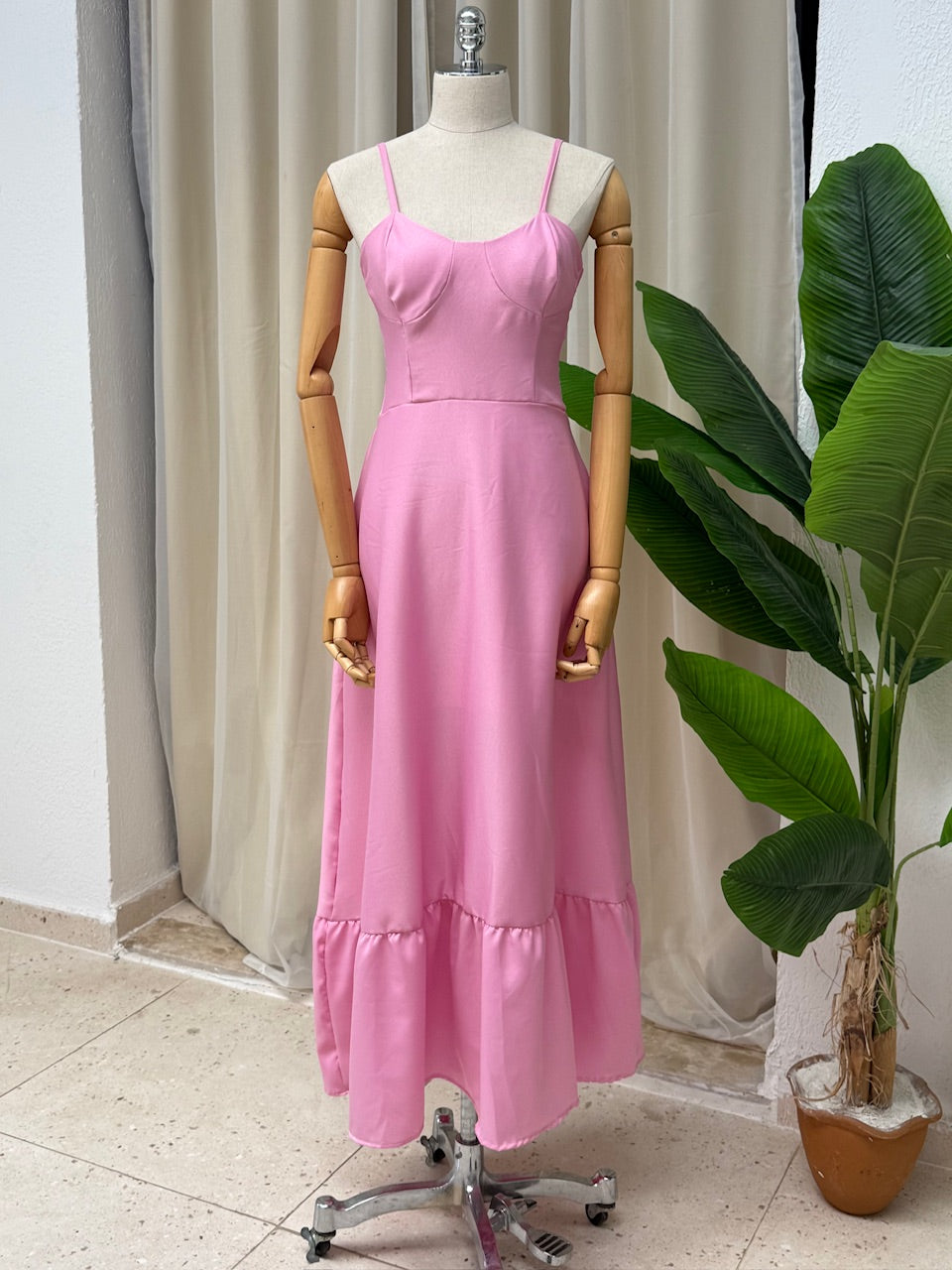 Vestido Tatiane - Rosa barbie