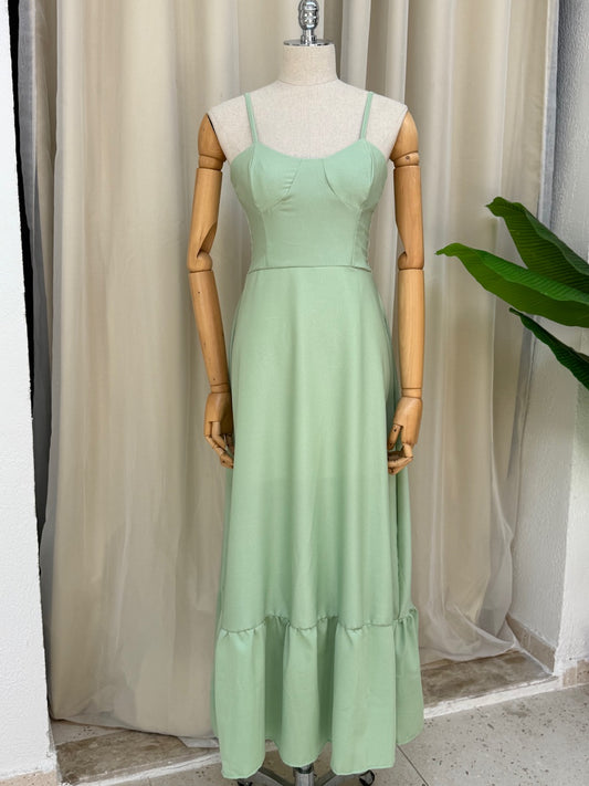 Vestido Tatiane - Verde mar