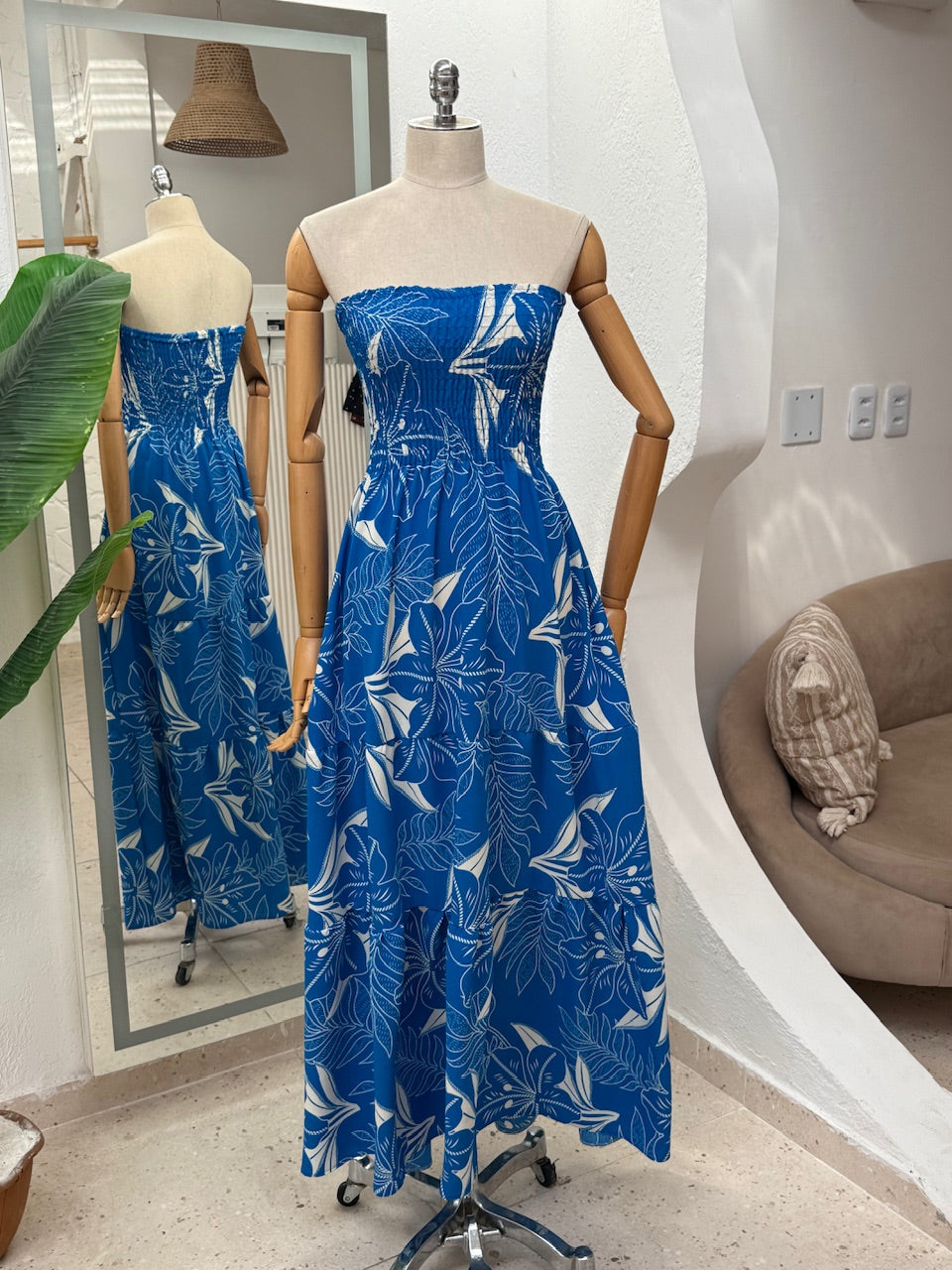 Vestido Isis - Floral azul