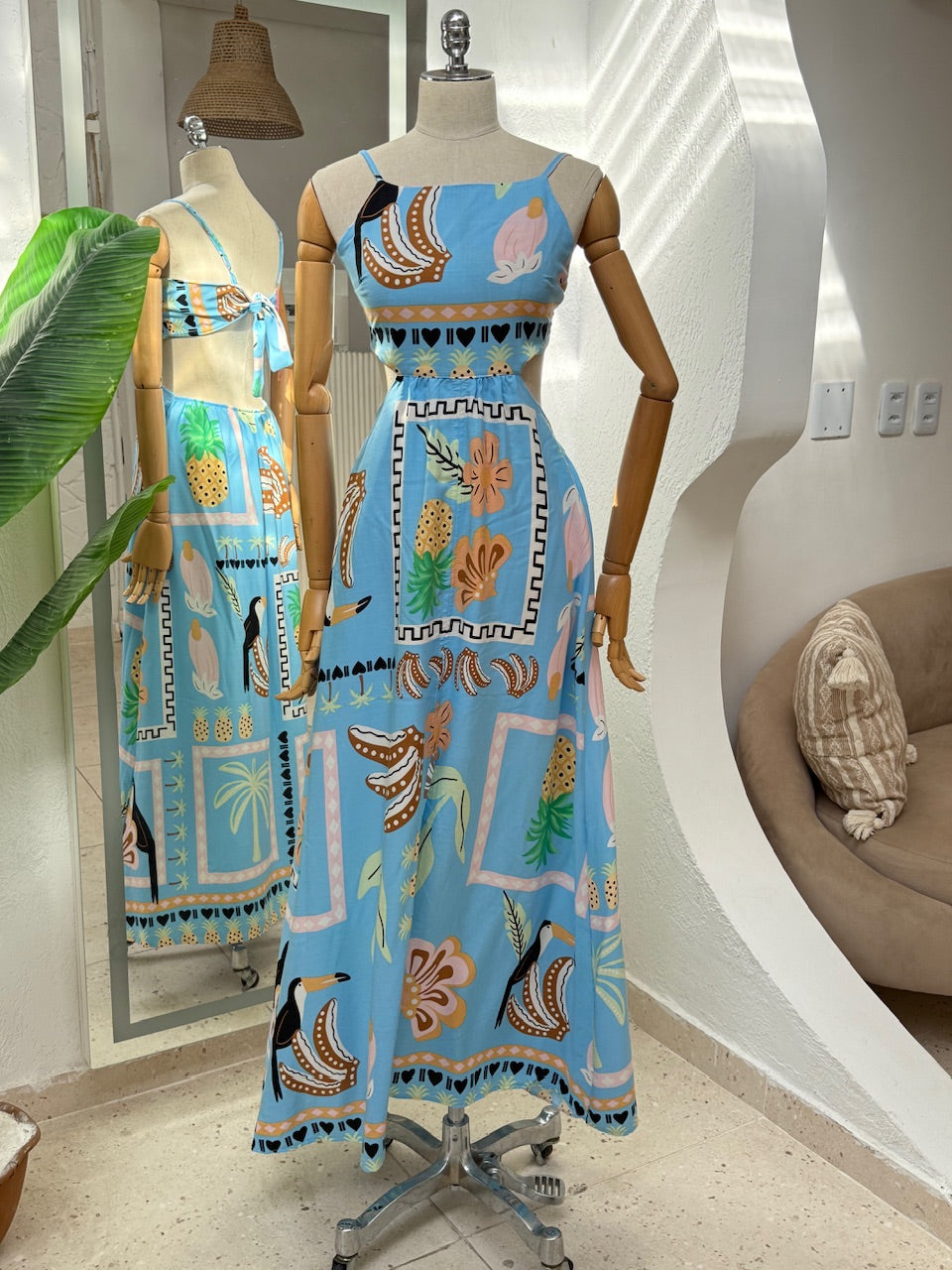 Vestido Targino - Azul