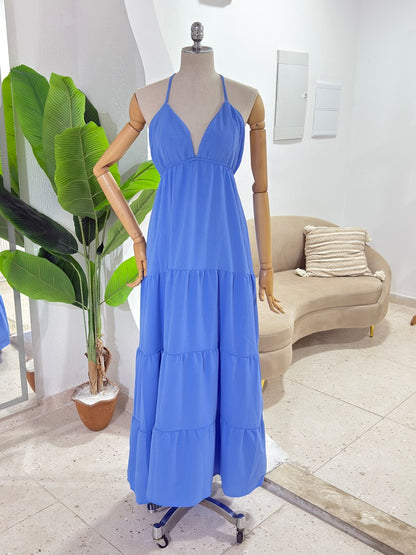 Vestido Sulamita - Azul céu