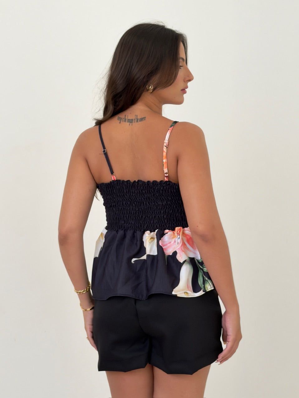 Blusa Babado - Floral Lisiandra