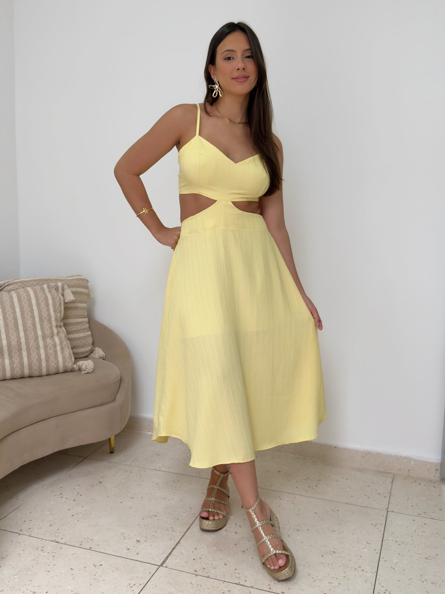 Vestido Naira - Amarelo