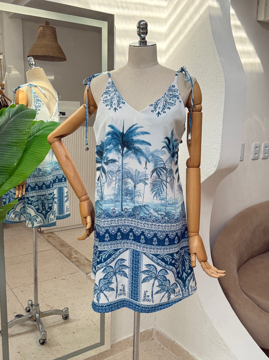 Vestido Bruna - Azul