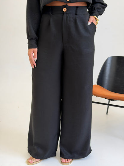 Calça Pantalona - PRETO