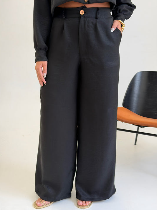 Calça Pantalona - PRETO