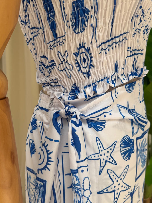 Short Saia Mia - Praia azul