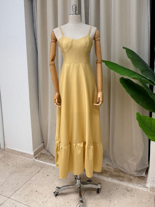 Vestido Tatiane - Amarelo
