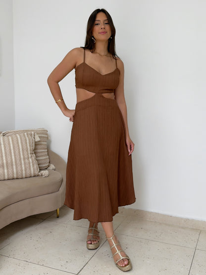 Vestido Naira - Marrom
