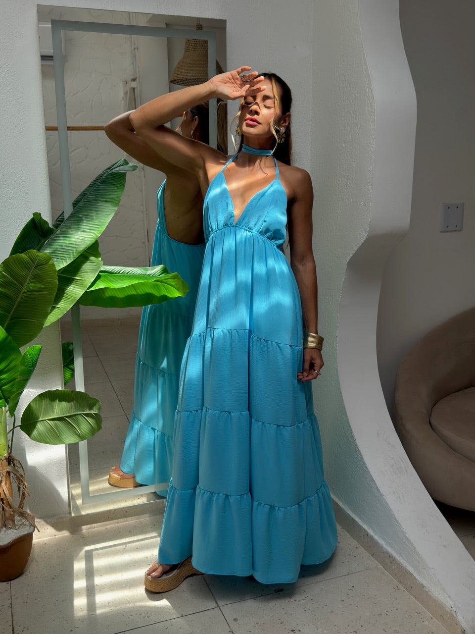 Vestido Sulamita - Azul