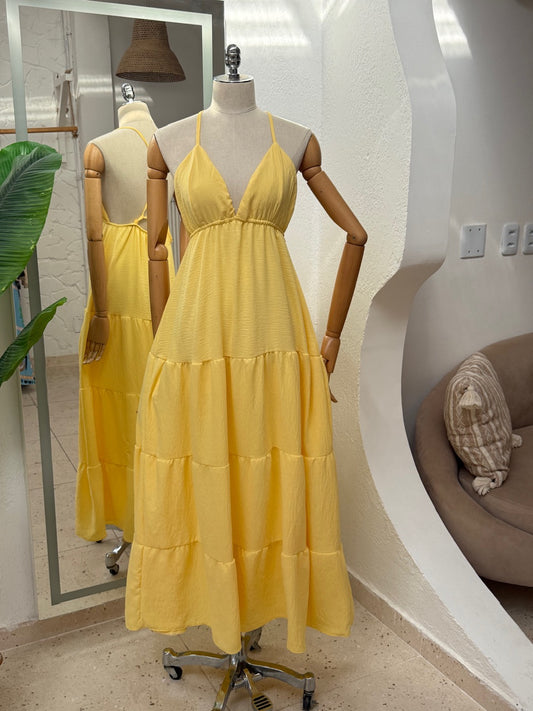 Vestido Sulamita - Amarelo