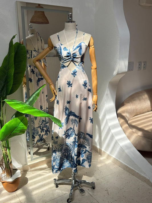 Vestido Alexia - Praia azul