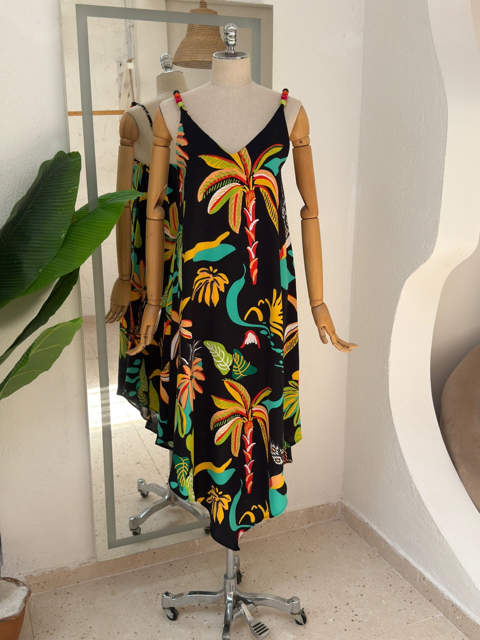Vestido Fernanda - Coqueiro preto