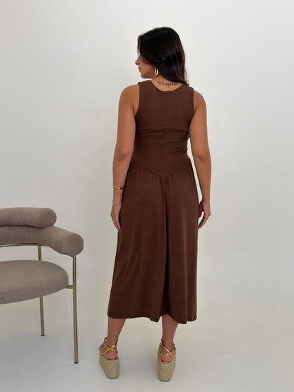 Vestido Bruna - Marrom