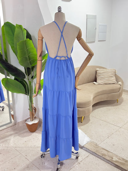 Vestido Sulamita - Azul céu