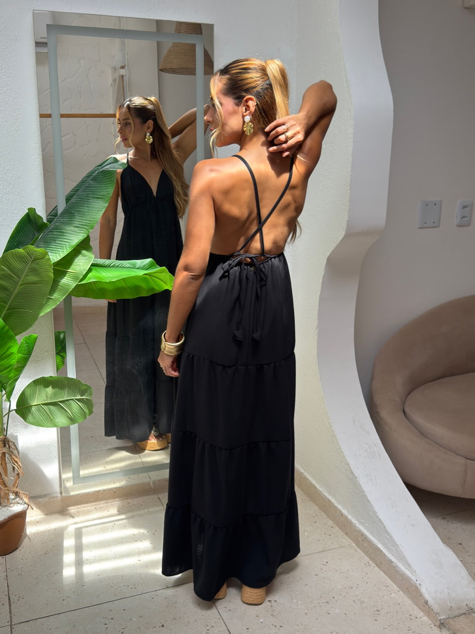 Vestido Sulamita - Preto