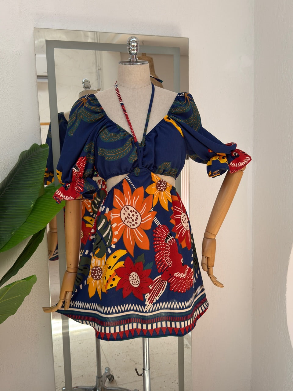 Vestido Agatha - Floral azul