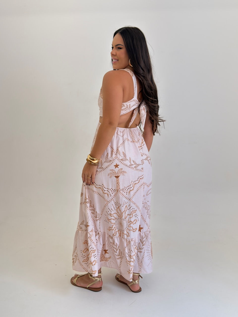 Vestido Amanda - Bege